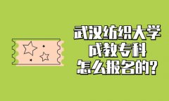 武汉纺织大学成教专科怎么报名的