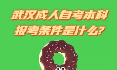 武汉成人自考本科报考条件是什么